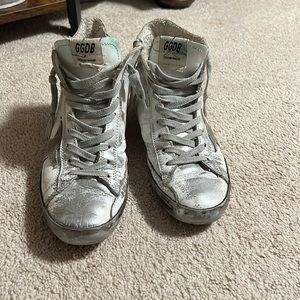 Women’s francy leather w/ suede Golden Goose size 38 = 8